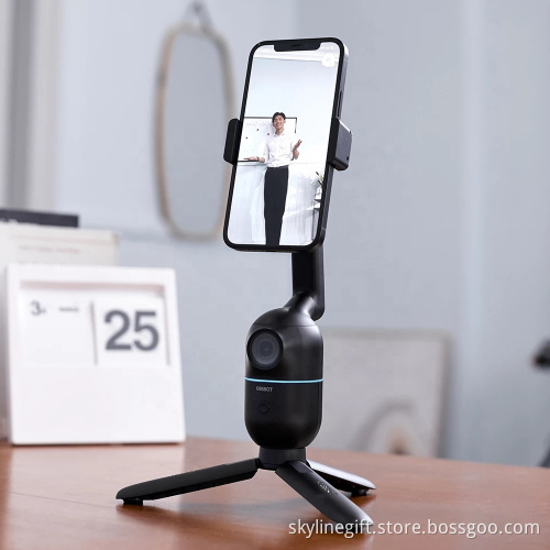 OBSBOT Me AI Powered Selfie Phone Mount Auto Tracking for Smartphone Selfie Vlog Live streaming Video Call Meeting